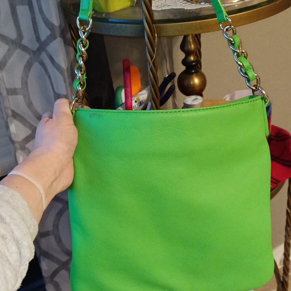 Gently Used Kate Spade Lime Green Crossbody - Picture 11 of 14